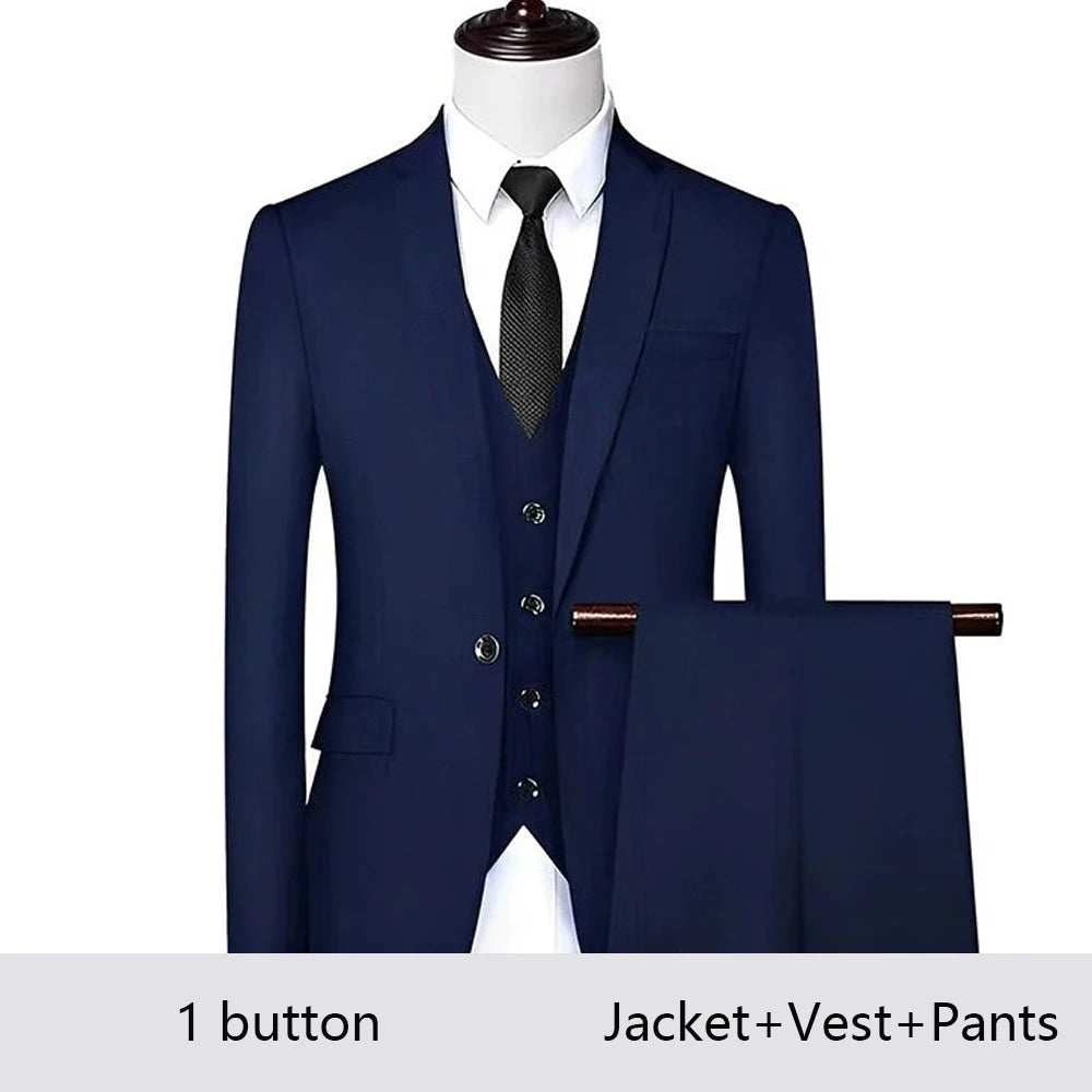 Costume Homme Élégant 2-3 Pièces Blazer Stretch Mariage – CLEVI Paris
