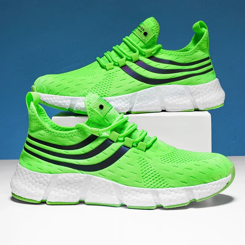 Baskets Unisexe Légères Respirantes – Semelle Antidérapante TPR Running Marche Sport Casual Pointures 36–46 – CLEVI Paris
