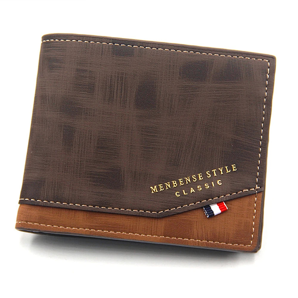 Portefeuille Homme Slim Cuir PU — Porte-Monnaie, Porte-Cartes & Photos, Noir & Marron | CLEVI Paris