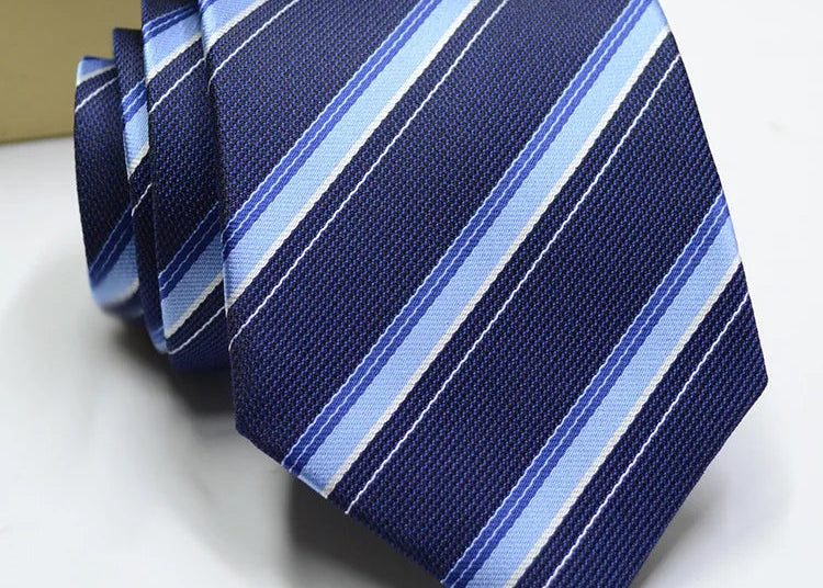 Cravate homme motifs variés 7–8 cm – CLEVI Paris