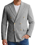 Blazer homme rayé double boutonnage – CLEVI Paris