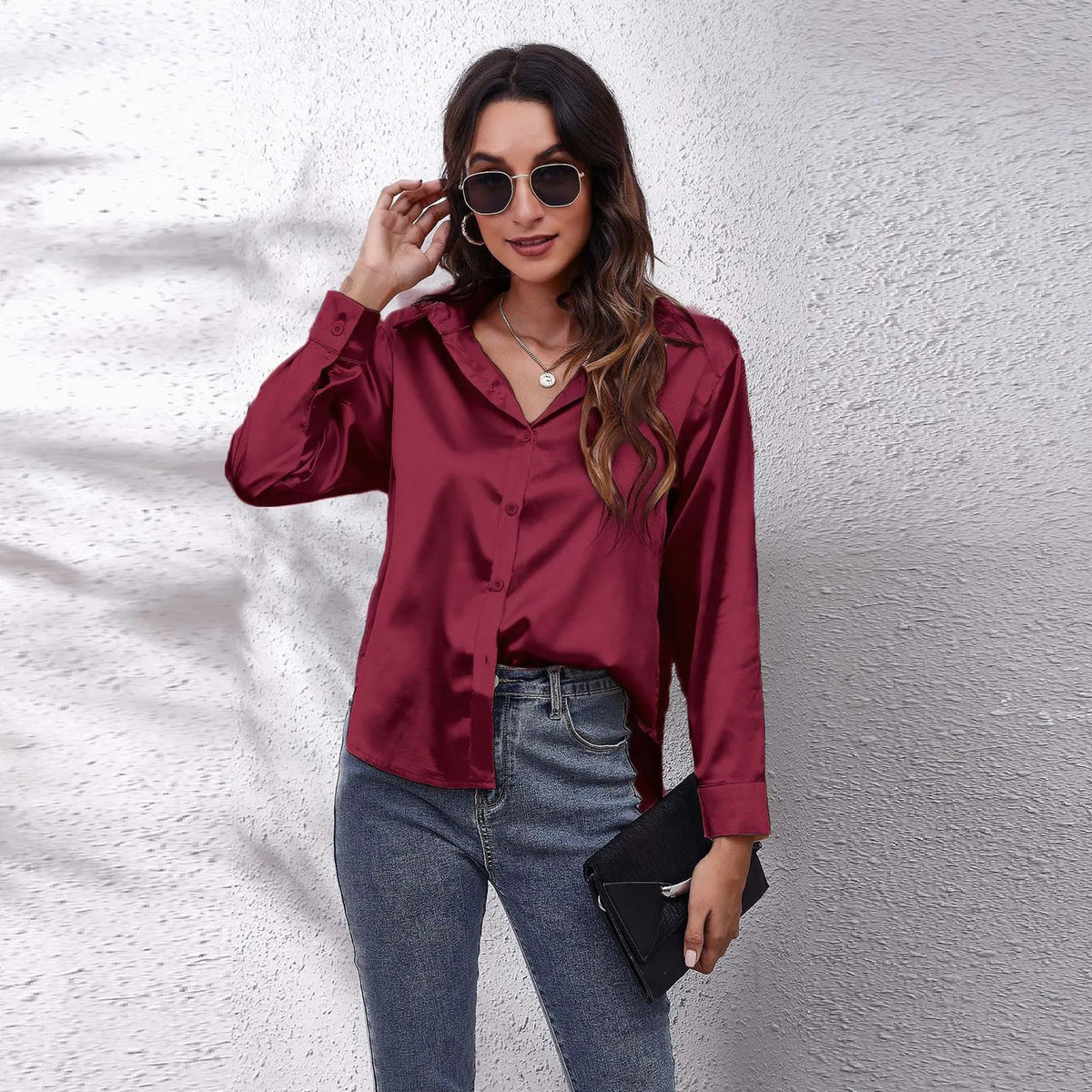 Chemise ample manches longues femme – CLEVI Paris