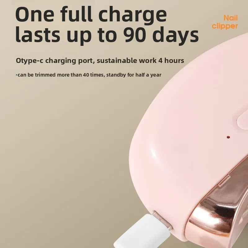 Coupe-Ongles Électrique Rechargeable avec Lumière – Bébé & Adulte
