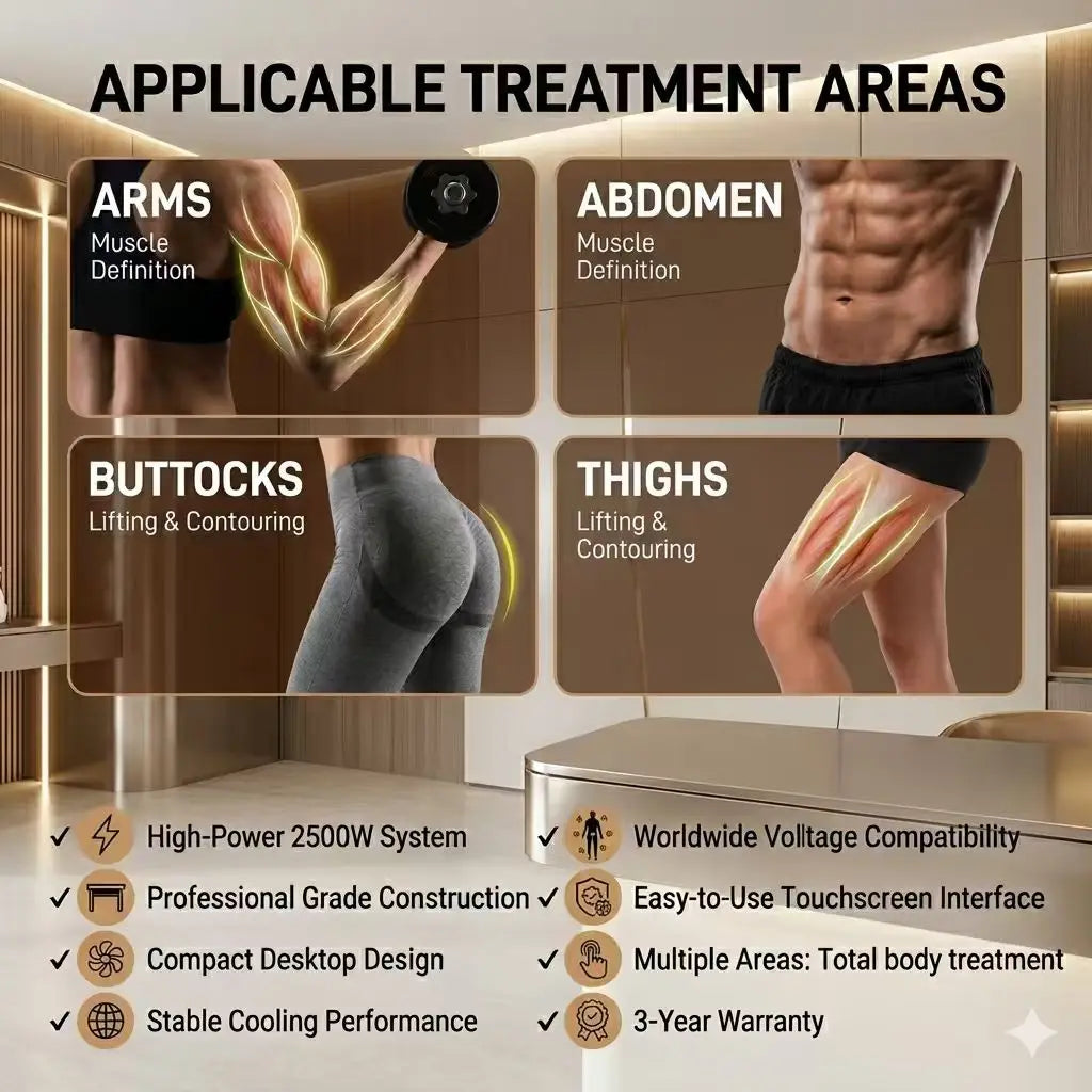 Appareil EMS et RF pour soins corporels – CLEVI Paris
