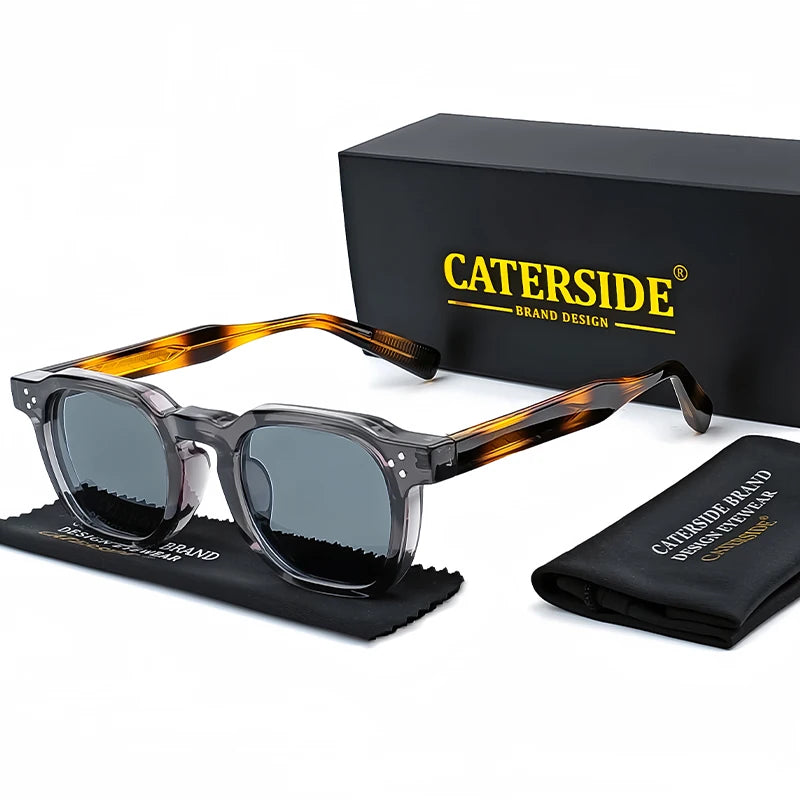 Lunettes de Soleil Caterside Style Punk Petit Cadre Carré UV400 Unisexe – CLEVI Paris