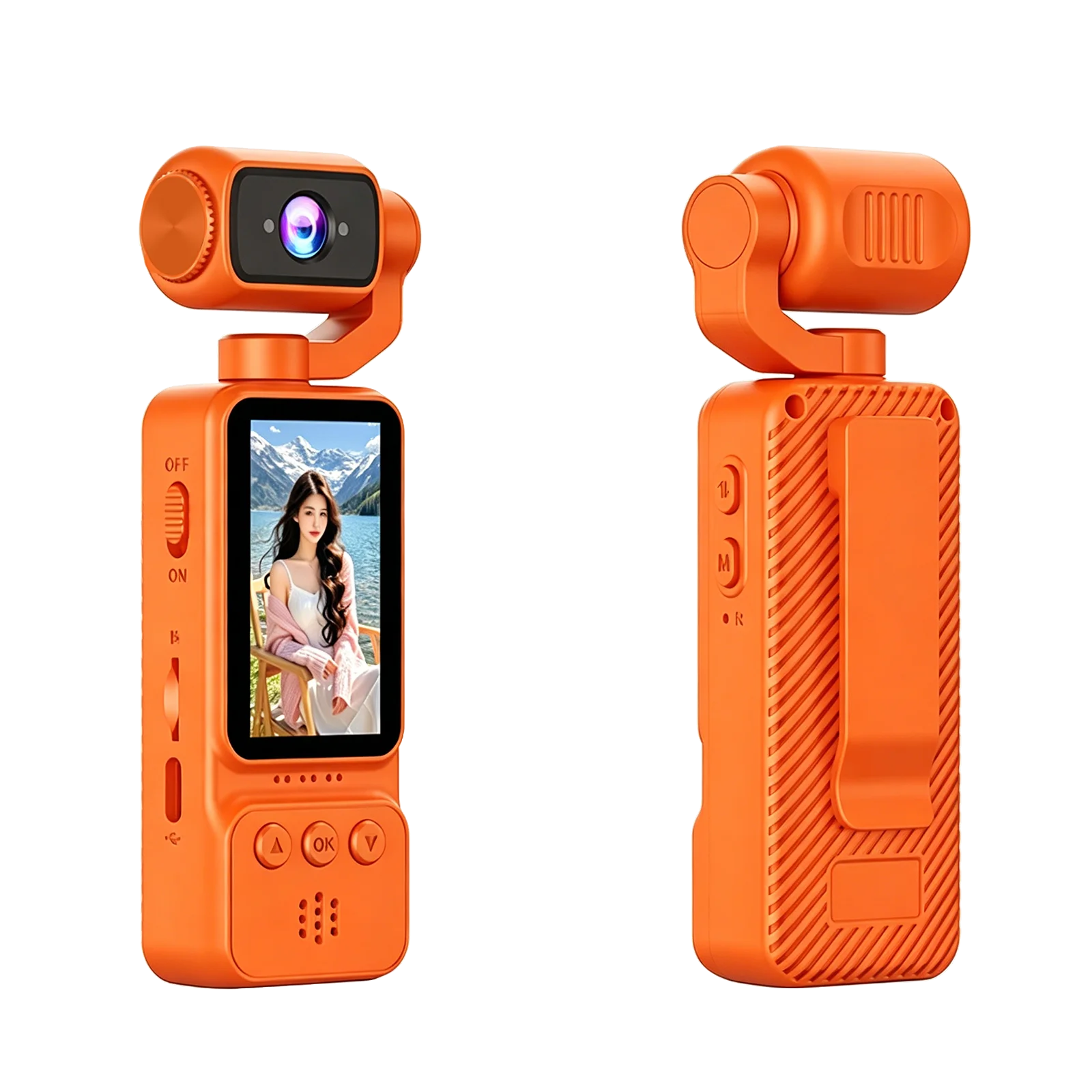 Mini Caméra de Poche 1080P Rotation 270° – WiFi Micro Intégré Sport & Vlog – CLEVI Paris