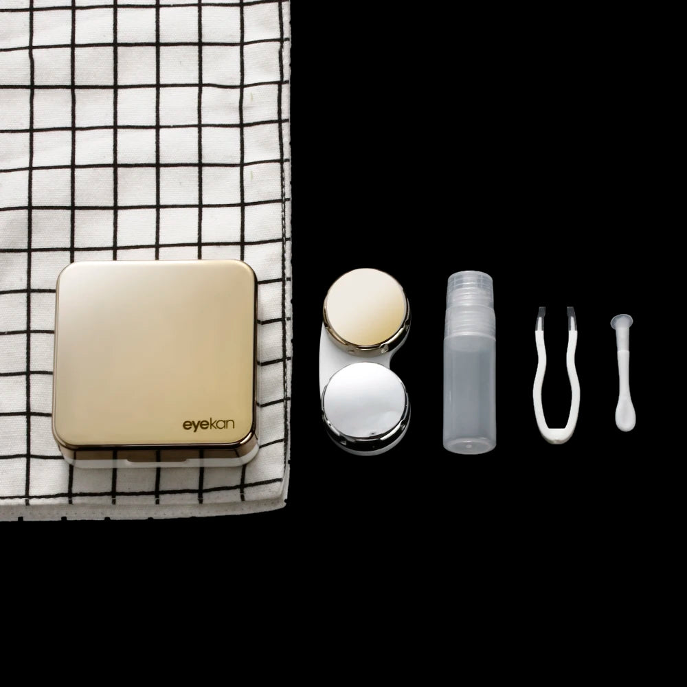 Boîtier à Lentilles de Contact Carré Portable | 17 Coloris | Voyage & Quotidien | Unisexe – CLEVI Paris
