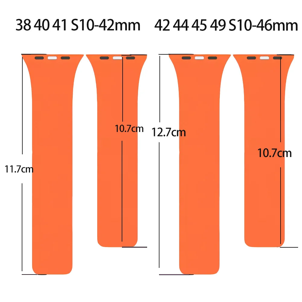 Bracelet Silicone Magnétique Apple Watch – Compatible Series 1–11 SE Ultra 1/2/3 – 38 40 41 42 44 45 46 49mm – CLEVI Paris