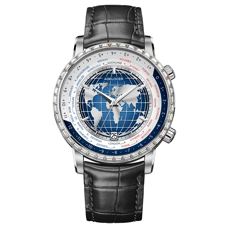 Montre Homme Automatique World Time Agelocer – CLEVI Paris