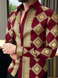 Chemise Homme Manches Longues Imprimée 3D Trèfle – CLEVI Paris