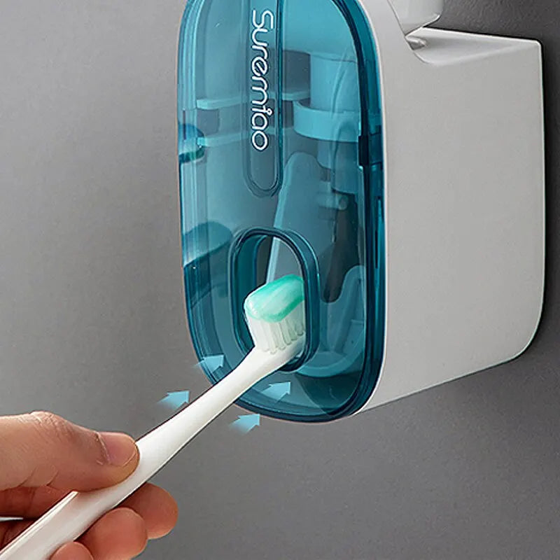 Distributeur Automatique de Dentifrice Mural avec Porte-Brosse — CLEVI Paris