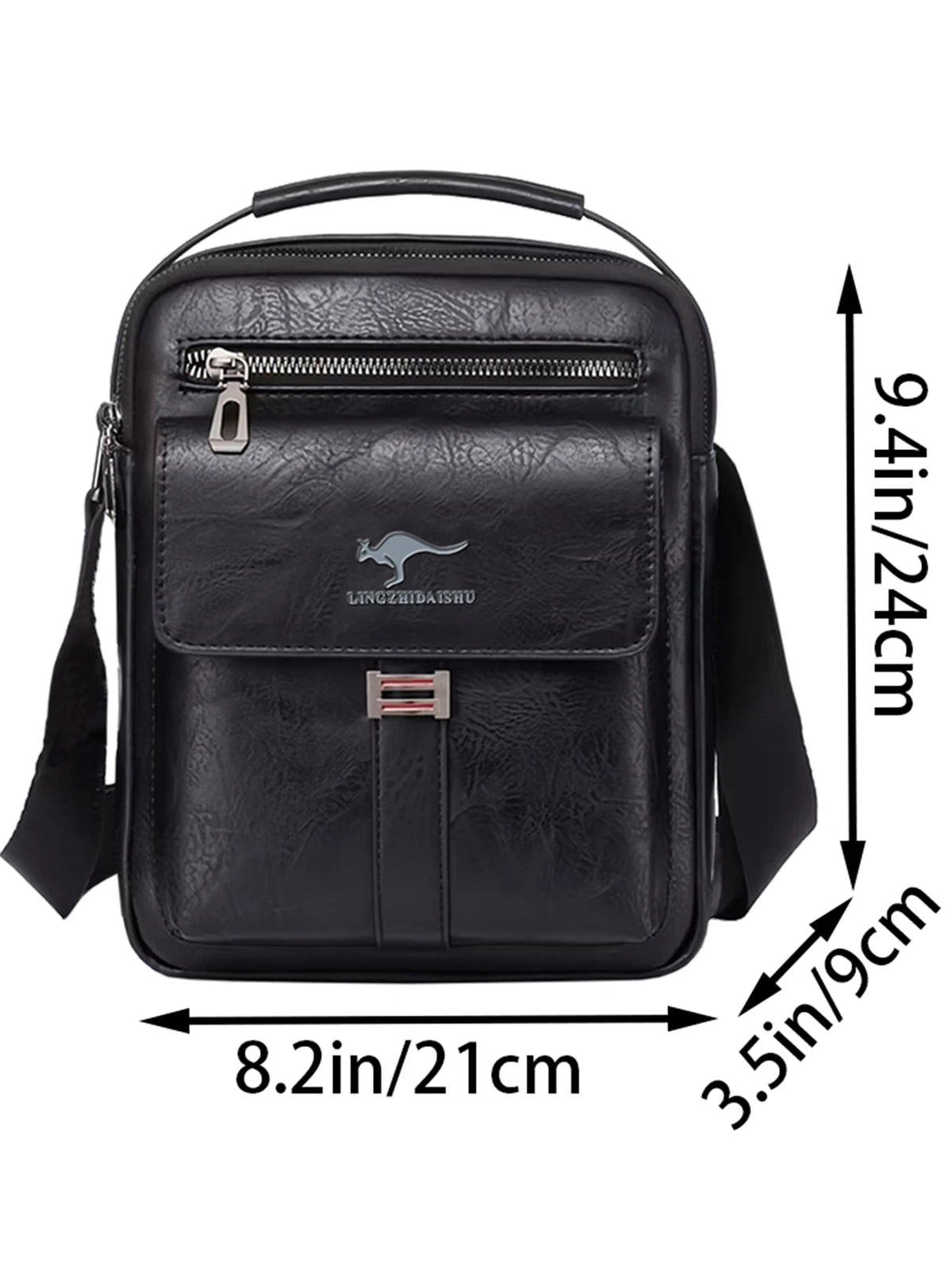 Besace Messenger PU Imperméable Multi-Poches Business Voyage – CLEVI Paris