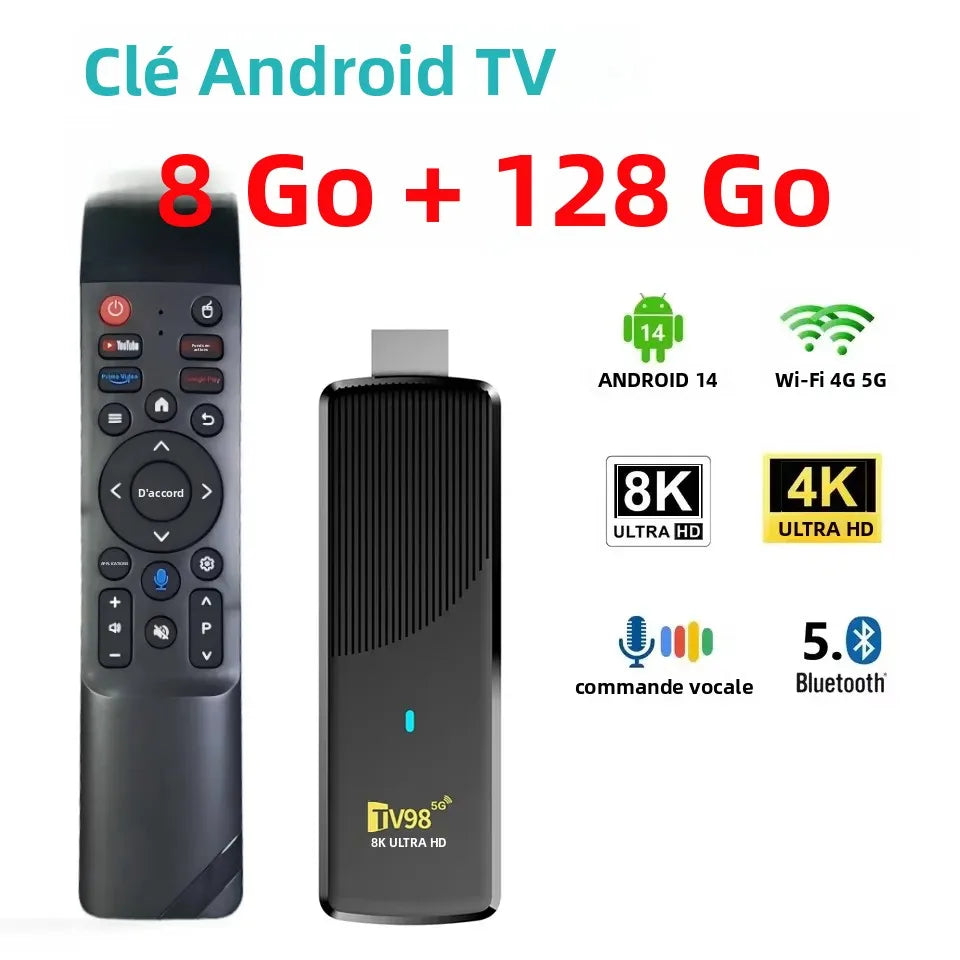 TV98 ATV X9 TV Stick Android 14 – CLEVI Paris