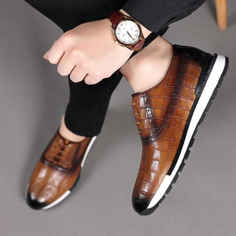 Chaussures Cuir Véritable Homme | Oxford Lacets Imperméable Outdoor
