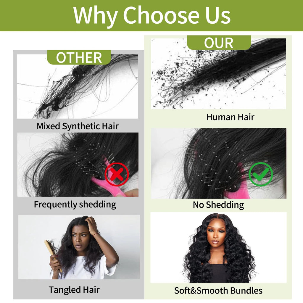 Bundles Body Wave Cheveux Humains Brésiliens Remy Hair 12A Double Weft Couleur Naturelle 6-40 Pouces – CLEVI Paris