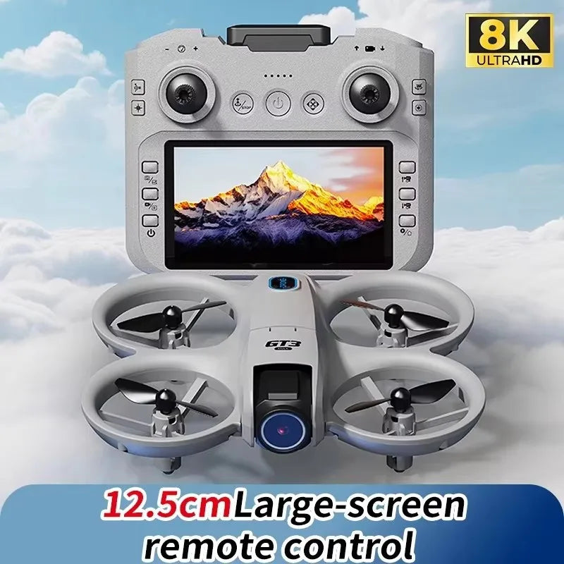 Drone GT3 MAX Double Caméra 6K/8K GPS WiFi FPV – Objectif 180° Évitement Obstacles Retour Auto 20 Min – CLEVI Paris