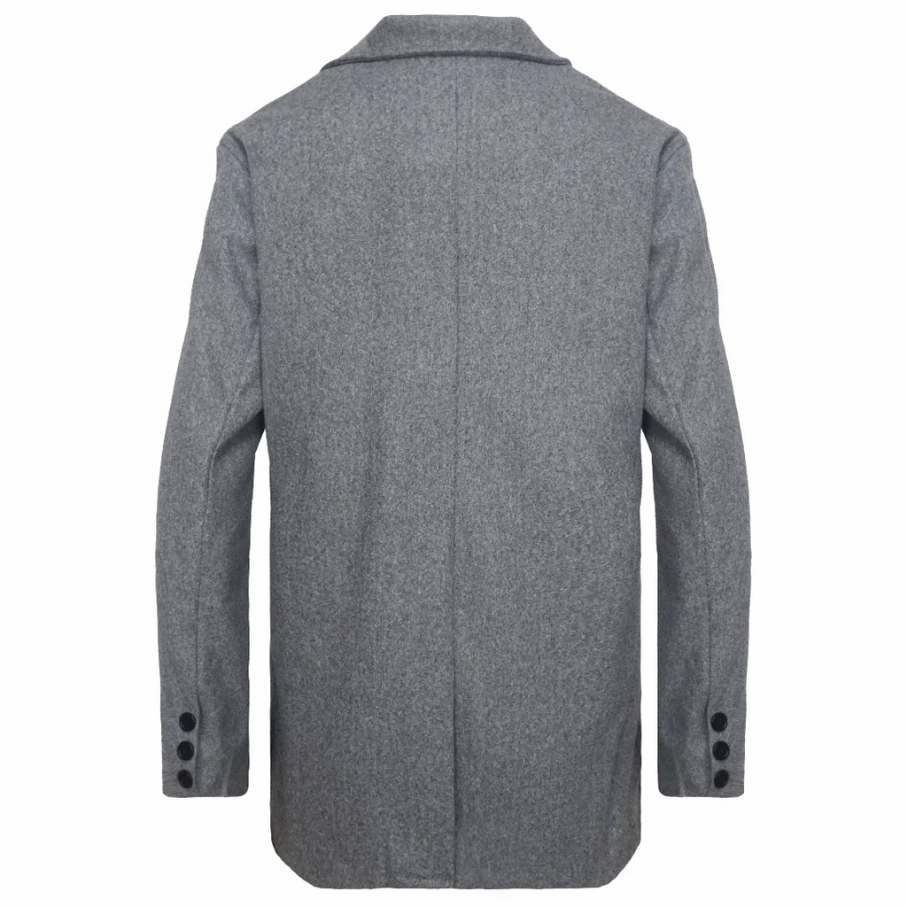 Manteau homme style laine, col rabattu – CLEVI Paris