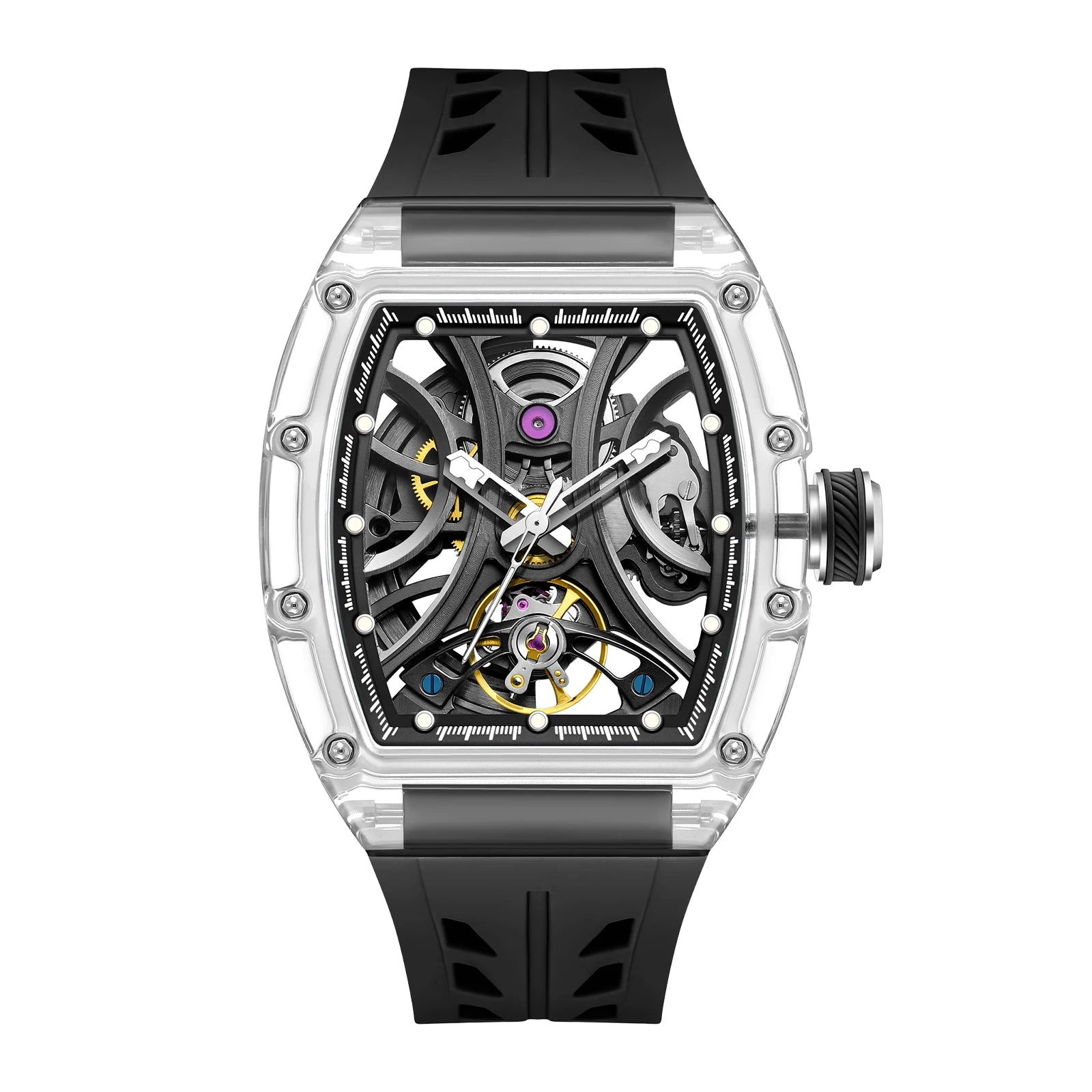 Montre Mécanique Homme Daniel Gorman 919511 – Squelette Automatique, Saphir & Acier
