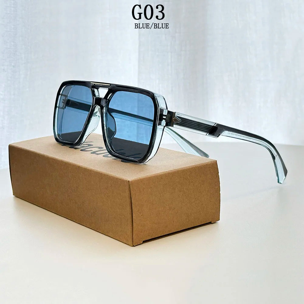 Lunettes de Soleil Carrées Vintage UV400 Outdoor Unisexe – CLEVI Paris