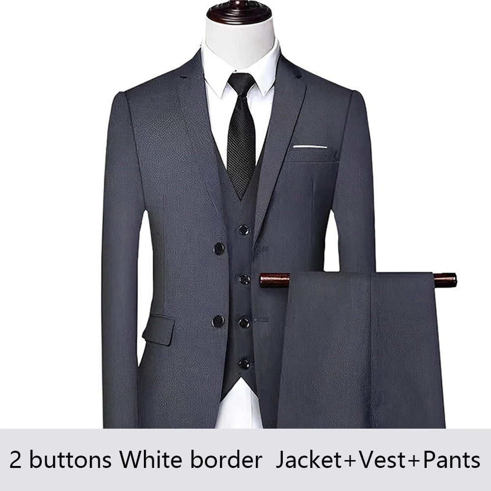 Costume Homme Élégant 2-3 Pièces Blazer Stretch Mariage – CLEVI Paris