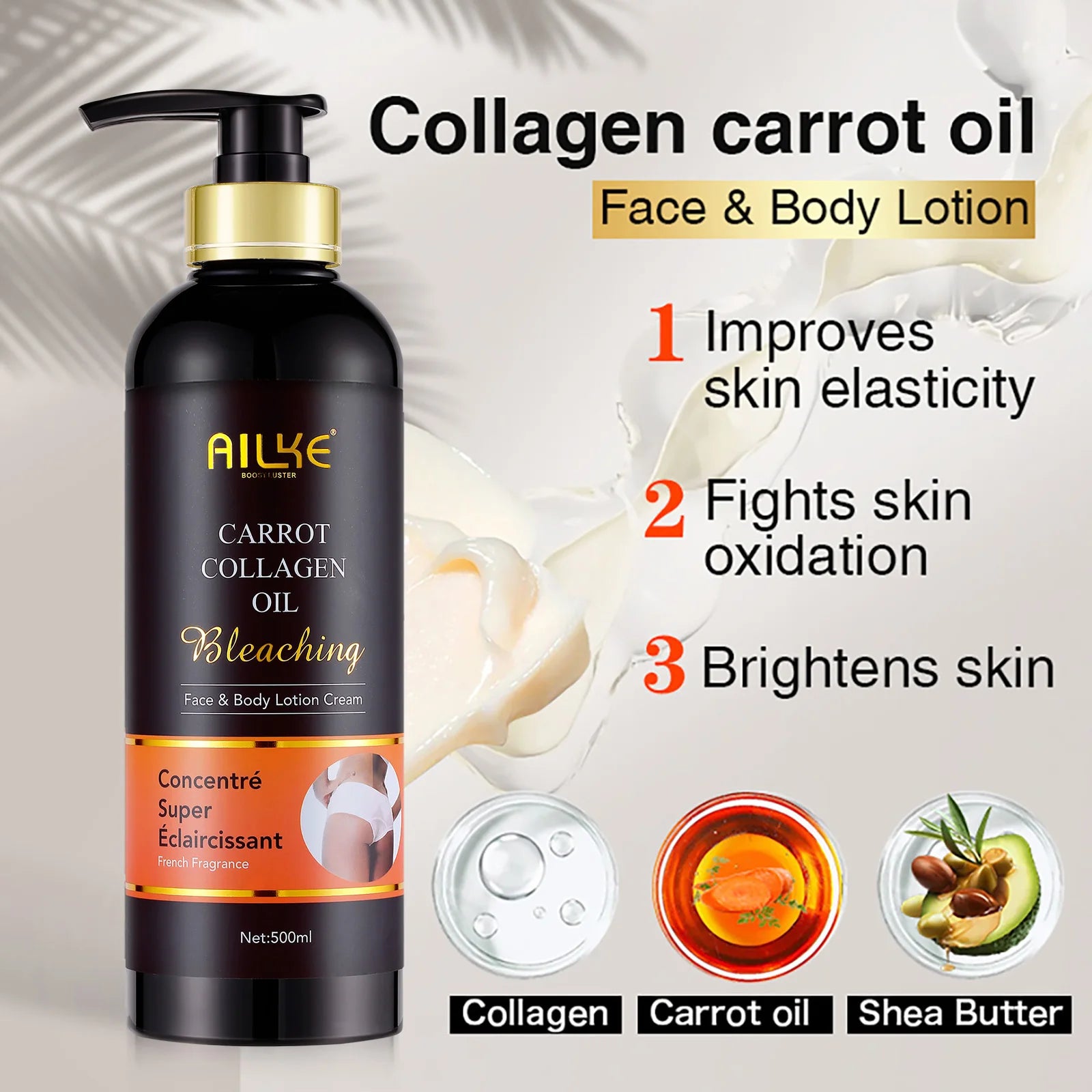 Gamme Collagène AILKE Éclaircissant & Anti-Taches | Sérum, Lotion, Crème & Savon Papaye – CLEVI Paris