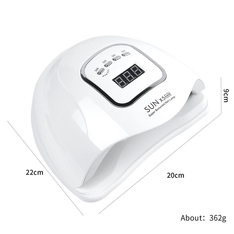 Lampe UV LED 150W SUN X5 Max — 45 LEDs, Séchage Rapide Gel, Batterie Rechargeable | CLEVI Paris