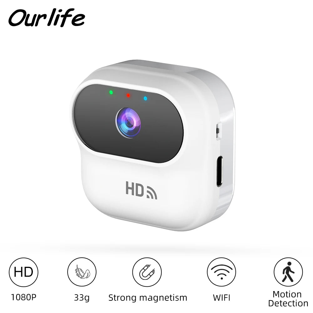 Mini Caméra WiFi A800 1080P – Surveillance & Détection de Mouvement – CLEVI Paris