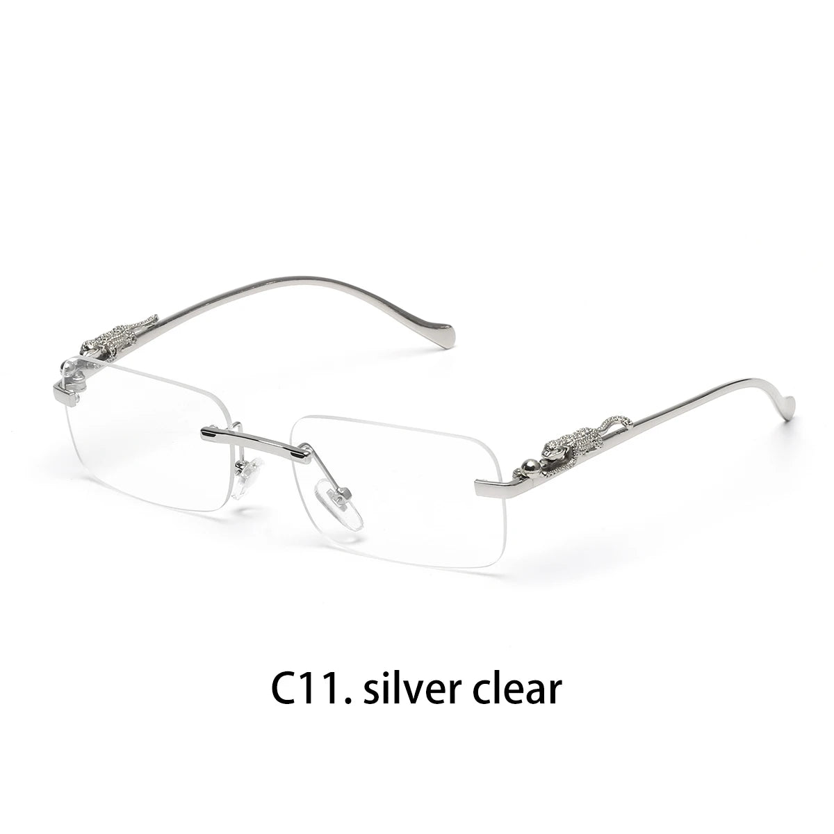 Lunettes de Soleil Sans Monture Carrées Hip Hop – Monture Polycarbonate UV400 Outdoor – CLEVI Paris