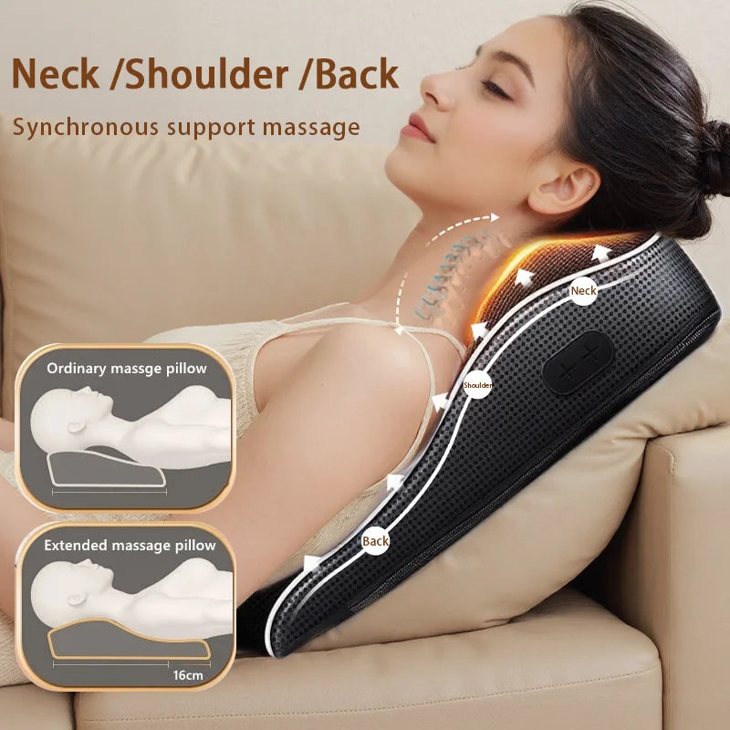 Coussin Massant Cervical Électrique Airbag & Chaleur – CLEVI Paris