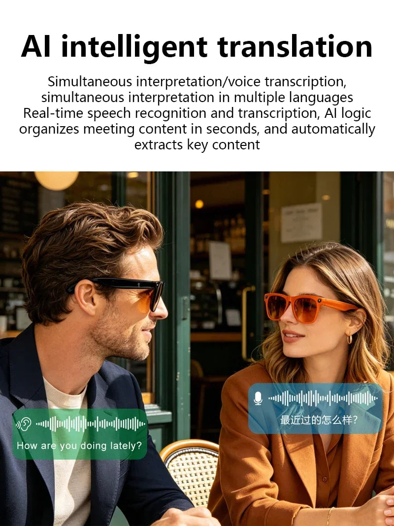 Lunettes IA Lenovo XKONEPRO 8K Caméra Traduction Bluetooth Gestes 3 Verres – CLEVI Paris