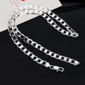 Collier Chaîne Figaro Argenté 6 mm | Style Classique Unisexe, 40–60 cm – CLEVI Paris