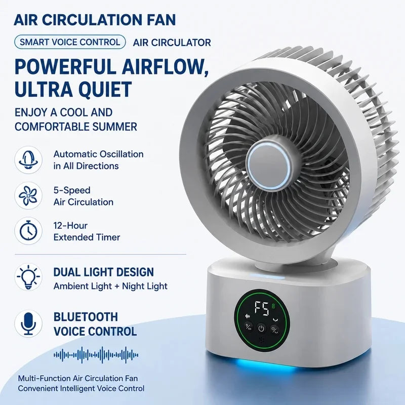 Ventilateur mural pliable rechargeable USB – CLEVI Paris