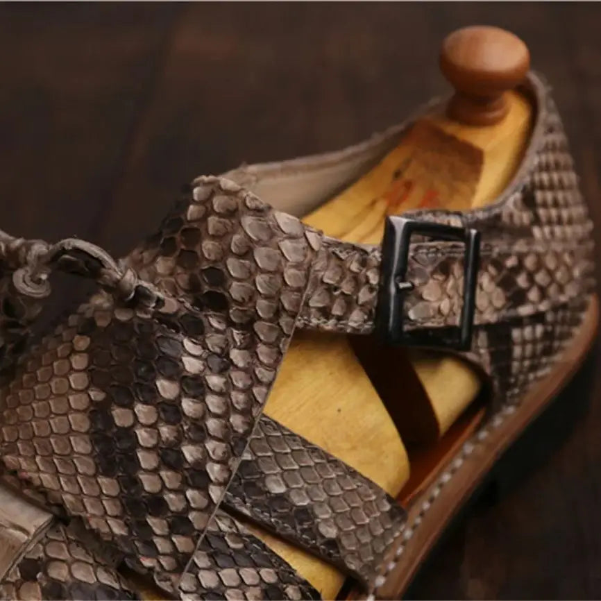 Chaussures Homme Cuir Python Semelle Goodyear | Style Britannique – CLEVI Paris
