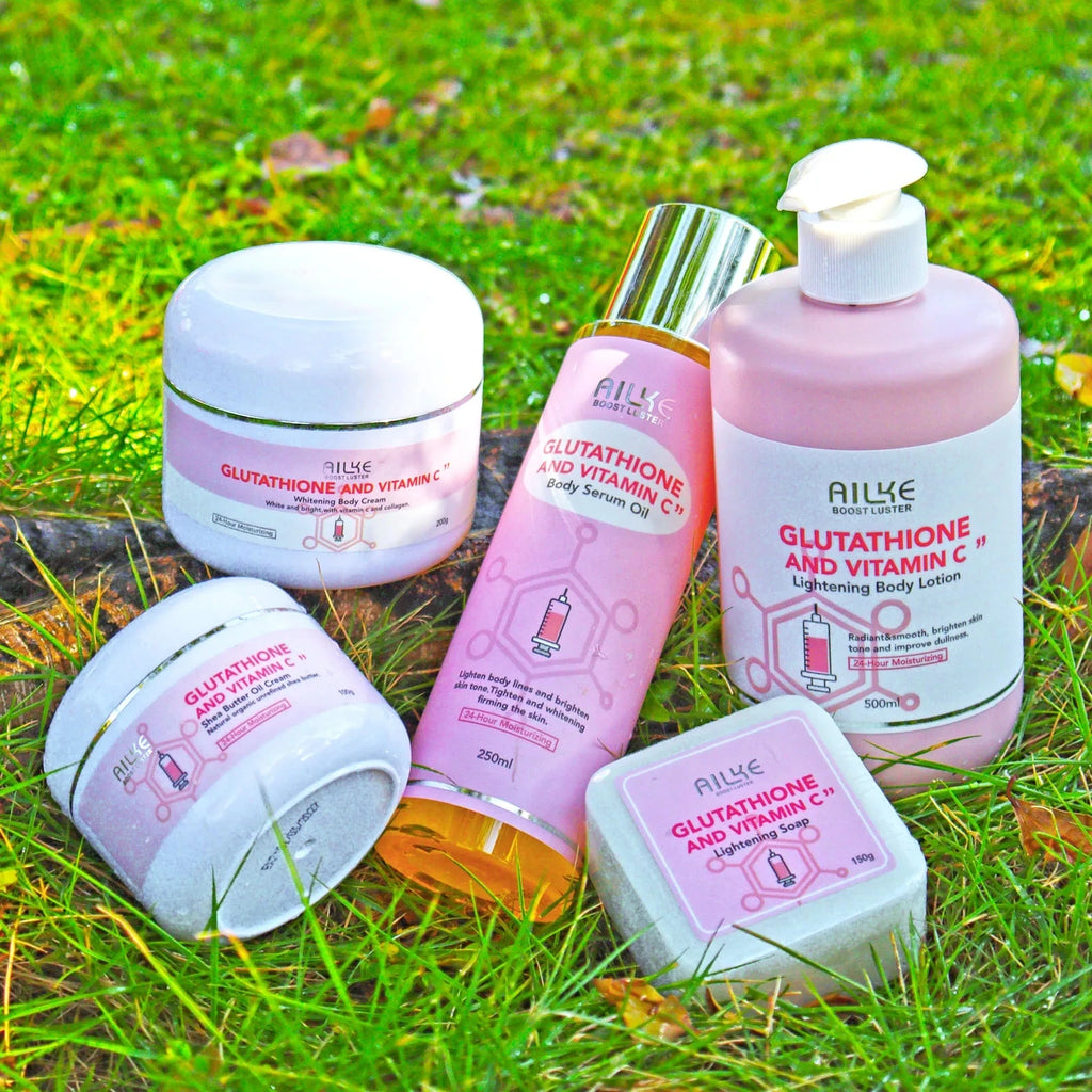 Gamme Éclat Peau AILKE | Glutathion & Vitamine C | Sérum, Crème, Lotion & Sets – CLEVI Paris