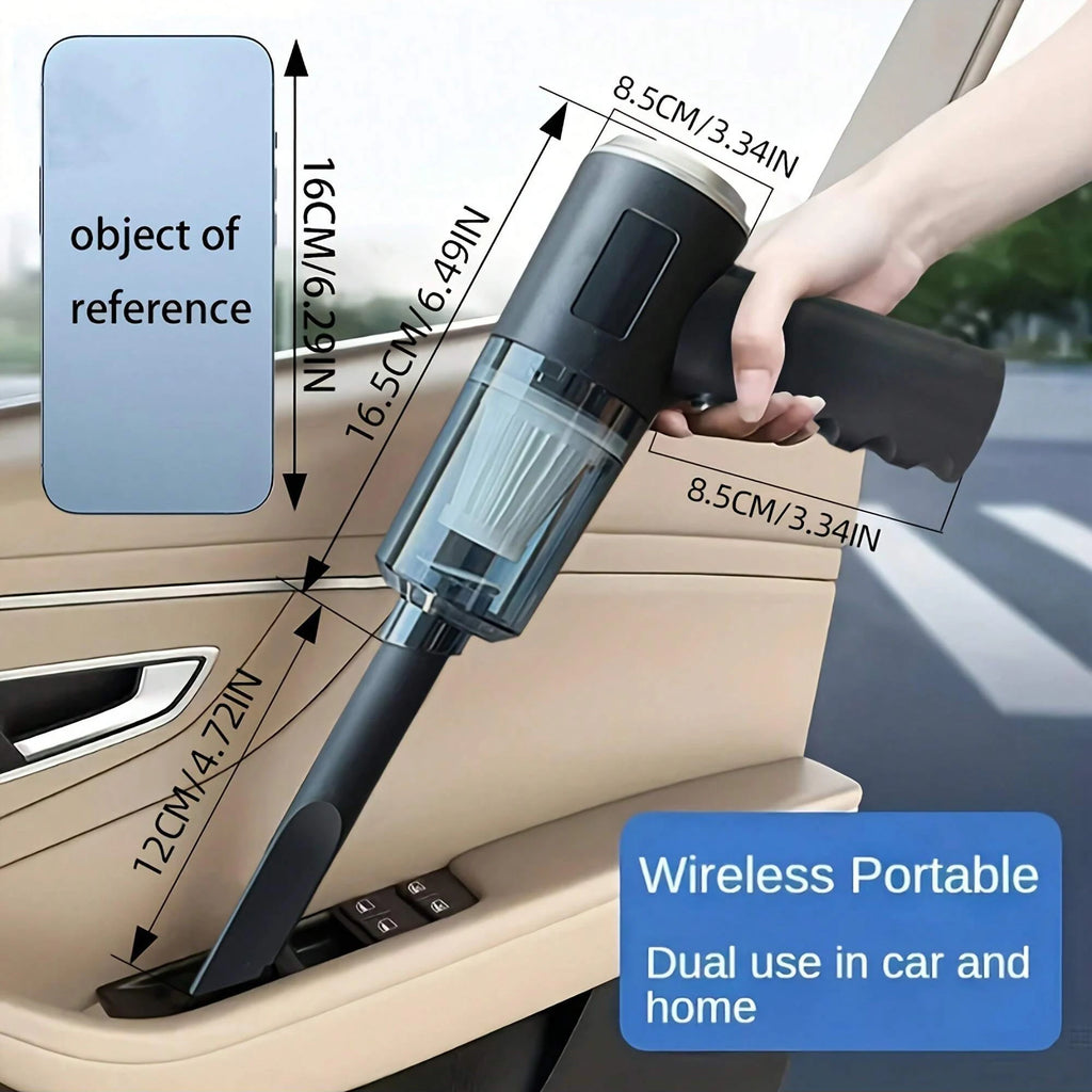 Aspirateur Portable 3-en-1 Aspiration & Soufflage Rechargeable USB — CLEVI Paris