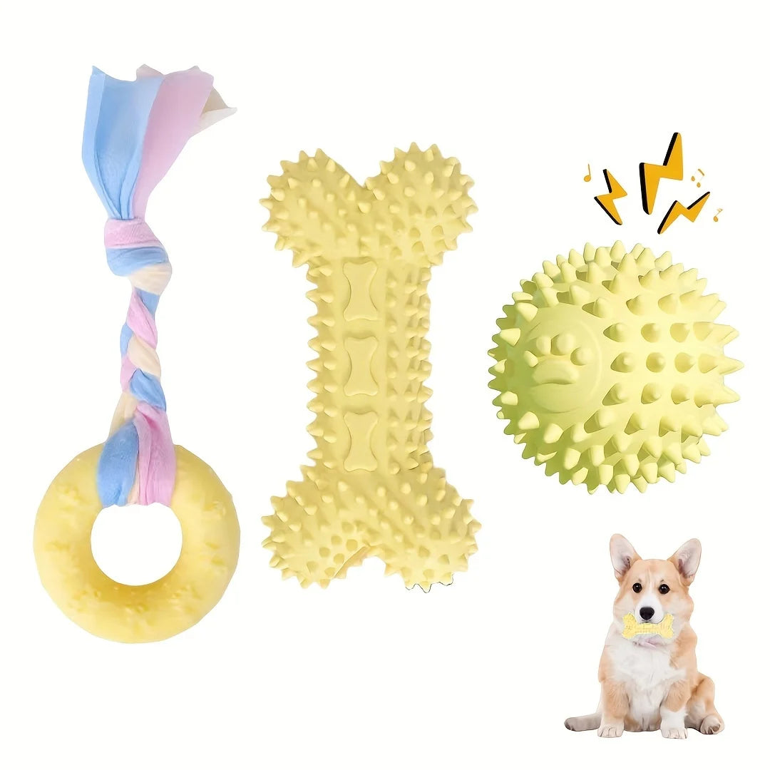 Jouets à mâcher pour chiot, lot de 3 – CLEVI Paris