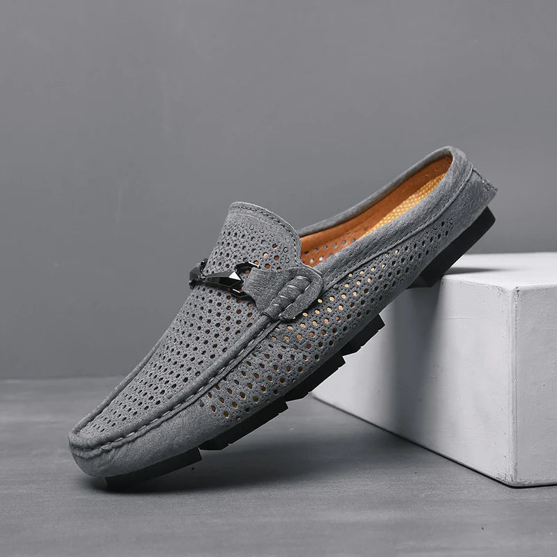 Mocassins Homme Cuir Suédé – Légers, Respirants & Confortables, Style Casual Été – CLEVI Paris