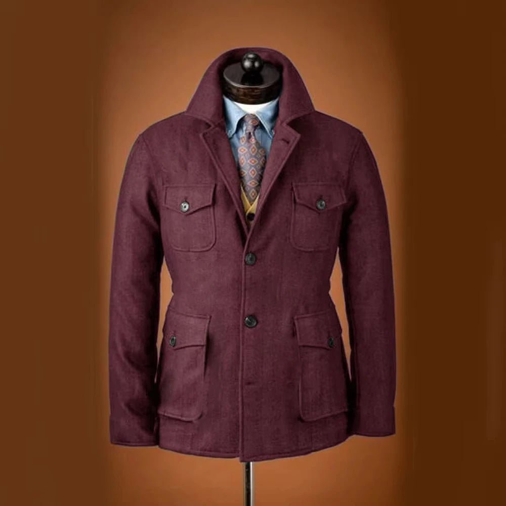 Veste homme en laine mélangée – CLEVI Paris