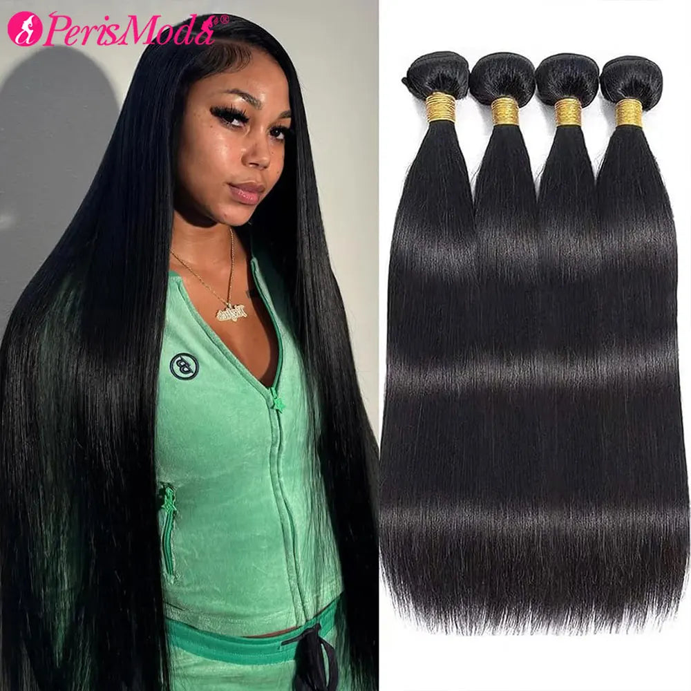 Bundles lisses brésiliens, cheveux humains – CLEVI Paris