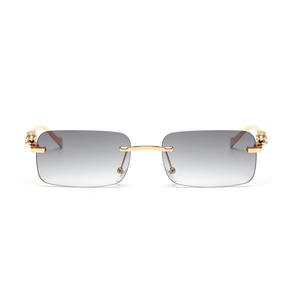 Lunettes de Soleil Sans Monture Carrées Hip Hop – Monture Polycarbonate UV400 Outdoor – CLEVI Paris