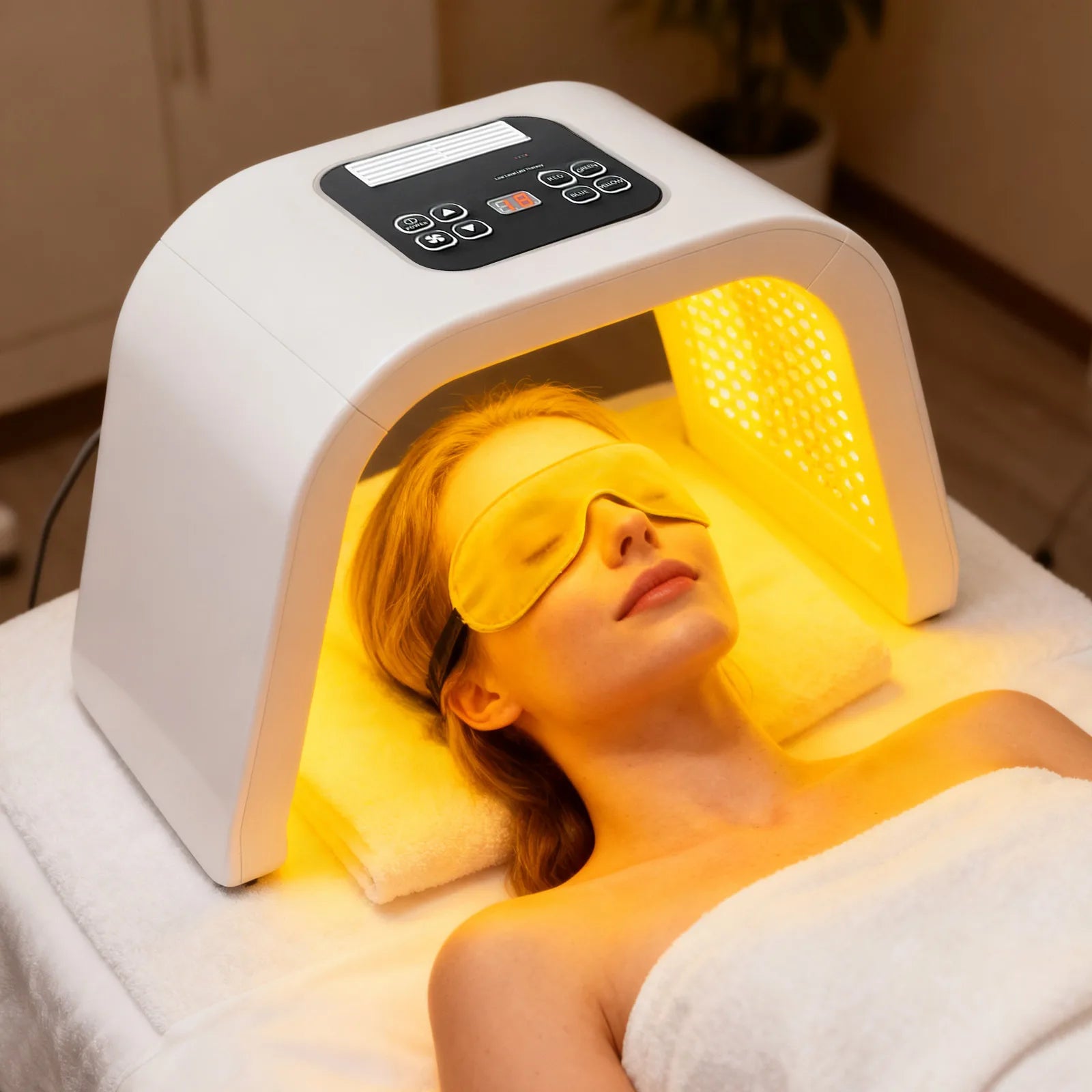 Masque LED Visage 7 Couleurs 287 LEDs Thérapie Lumineuse Anti-Âge Acné – CLEVI Paris