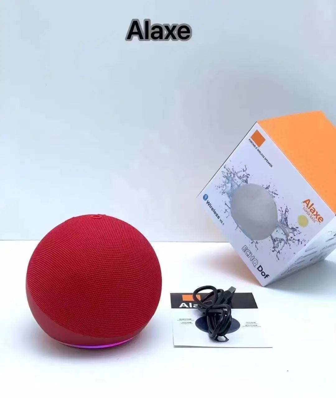 Enceinte Bluetooth Portable DGETG Alaxe — 360° Surround, IPX4, RGB, 5W, Carte TF | CLEVI Paris
