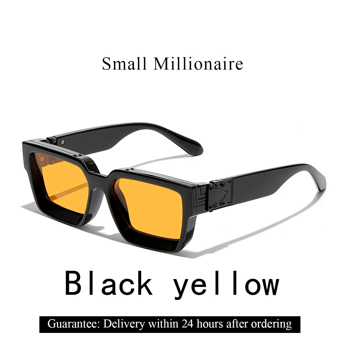 Lunettes de Soleil Carrées Style Millionnaire Rétro Homme – Monture Polycarbonate UV400 Catégorie 3 – CLEVI Paris