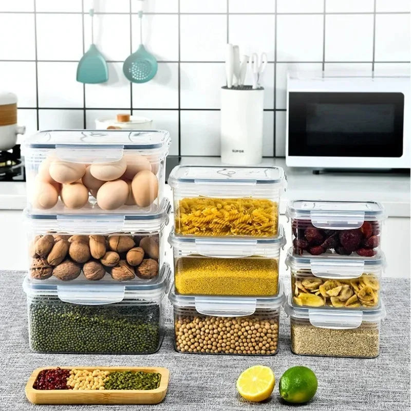 Boîte Conservation Alimentaire PP Double Couche — Réfrigérateur, Fruits & Légumes, S & L | CLEVI Paris