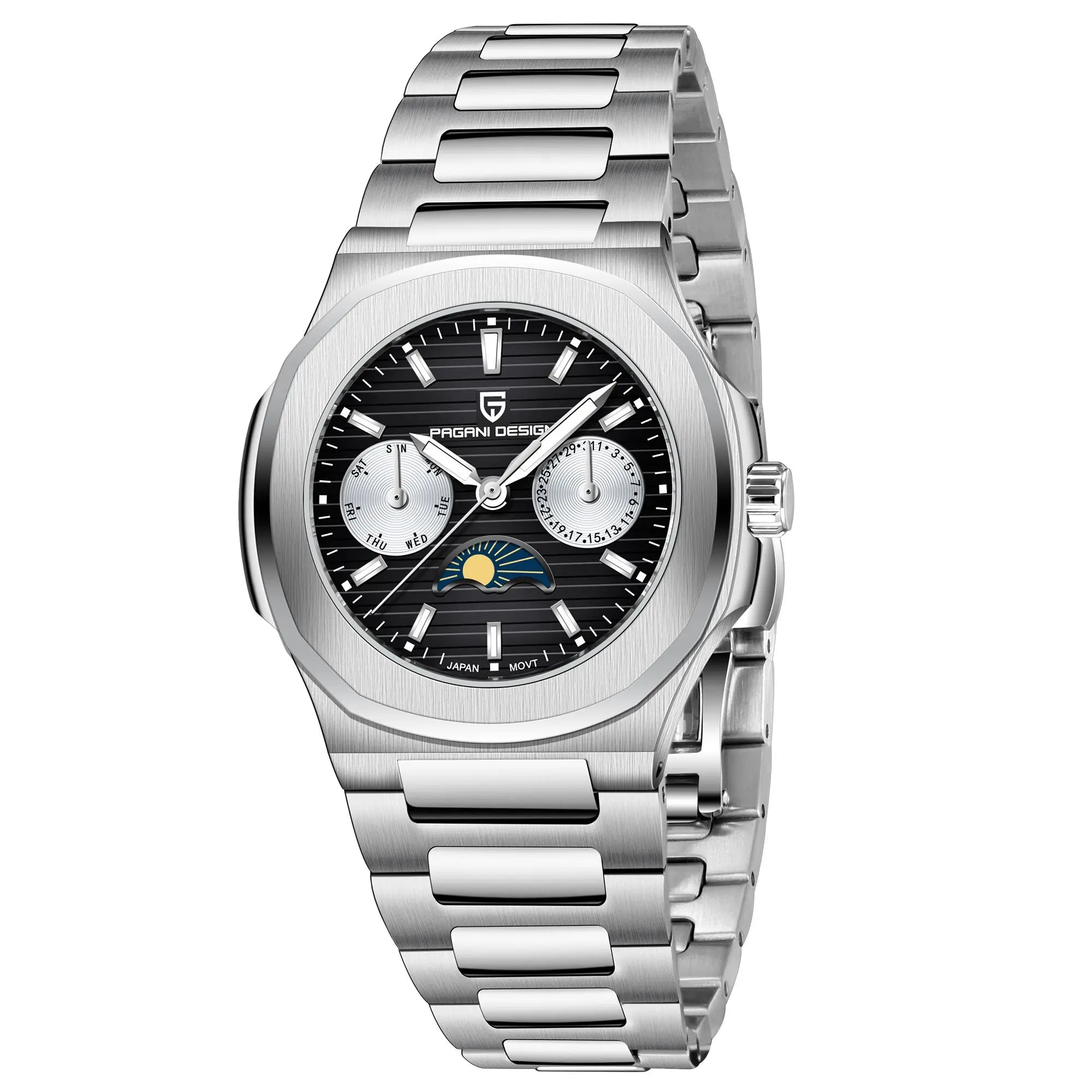 Montre Femme Pagani Design PD-1786 Quartz Phase de Lune Saphir 100m – CLEVI Paris