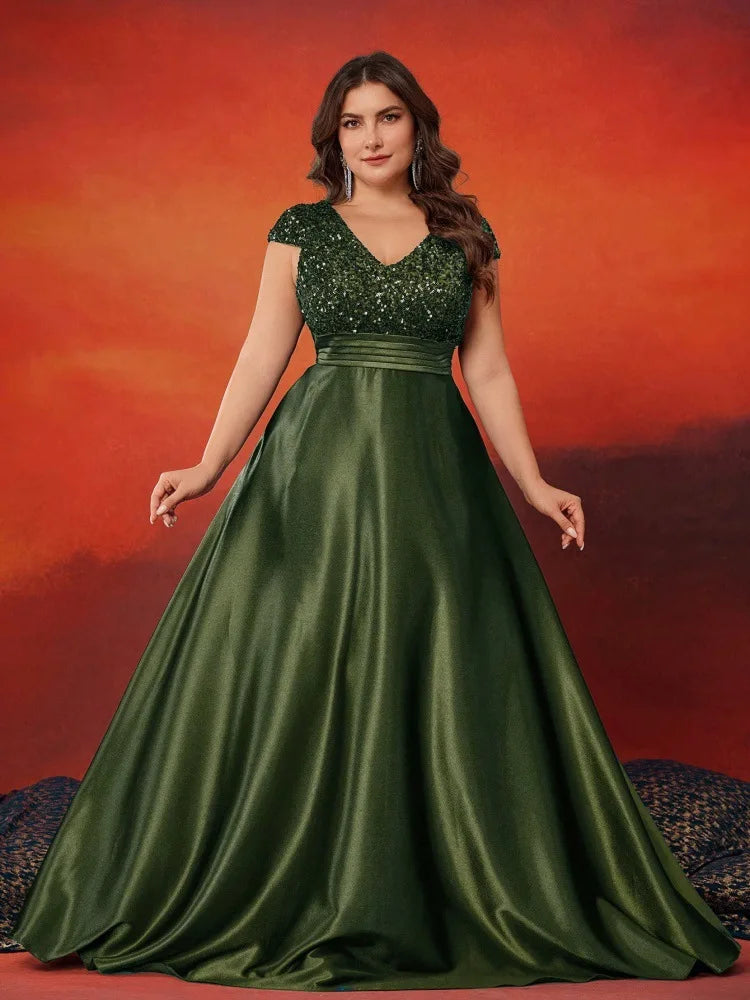 Robe longue à sequins pour cérémonie – CLEVI Paris