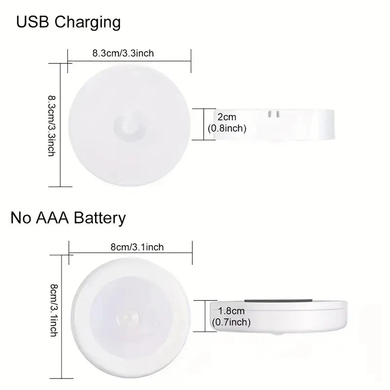 Veilleuse LED Détecteur de Mouvement Rechargeable Sans Fil — CLEVI Paris