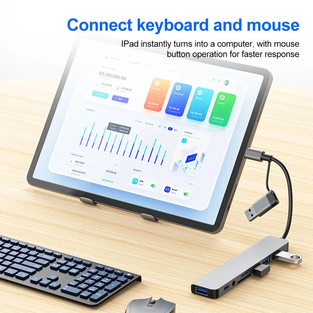 Hub USB-C Multiport 4/5/7/8-en-2 USB 3.0 5 Gbps – CLEVI Paris