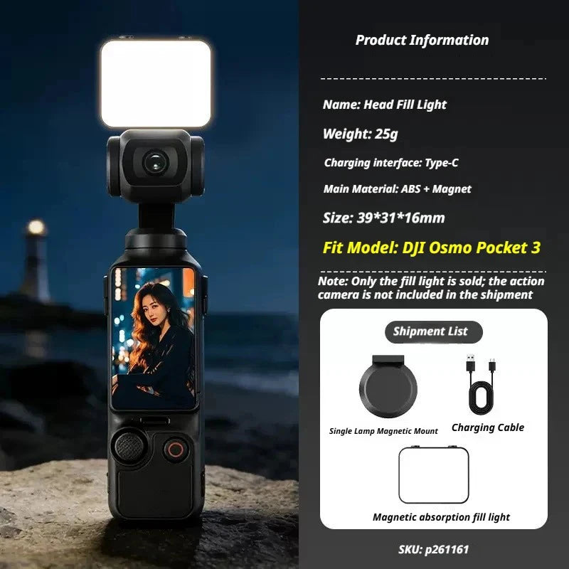 Kit lampes LED pour DJI Pocket 3/4 – CLEVI Paris