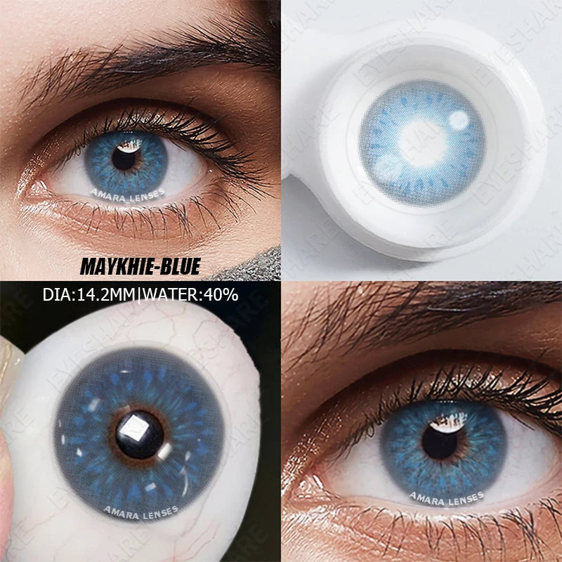 Lentilles de Contact Colorées AMARA | Collections RichGirl, Myakhie & Pattaya | Sans Correction | 1 Paire – CLEVI Paris